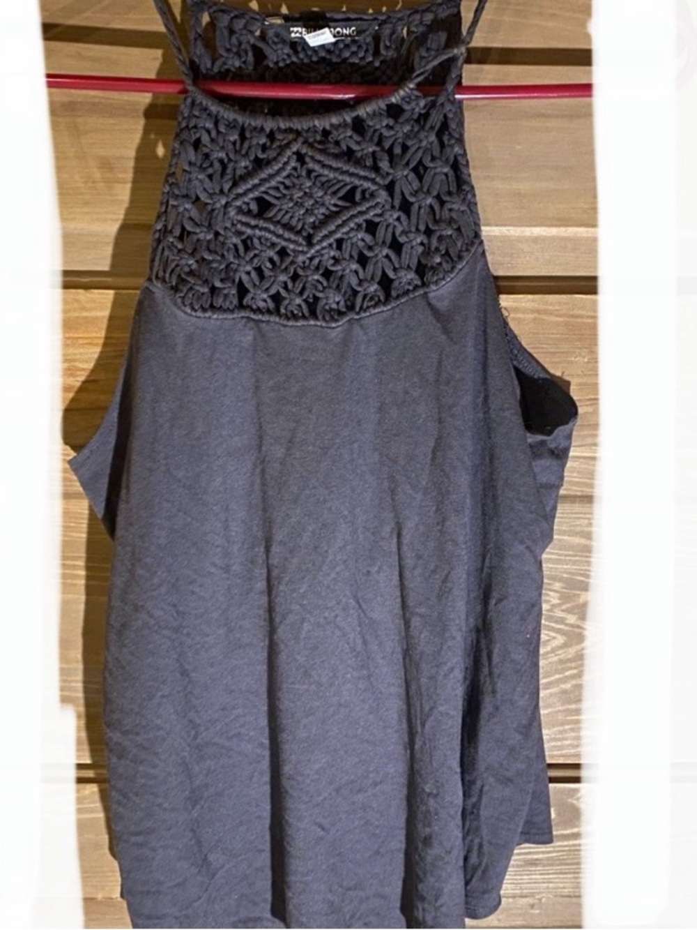 Billabong Black Crochet Tank Top